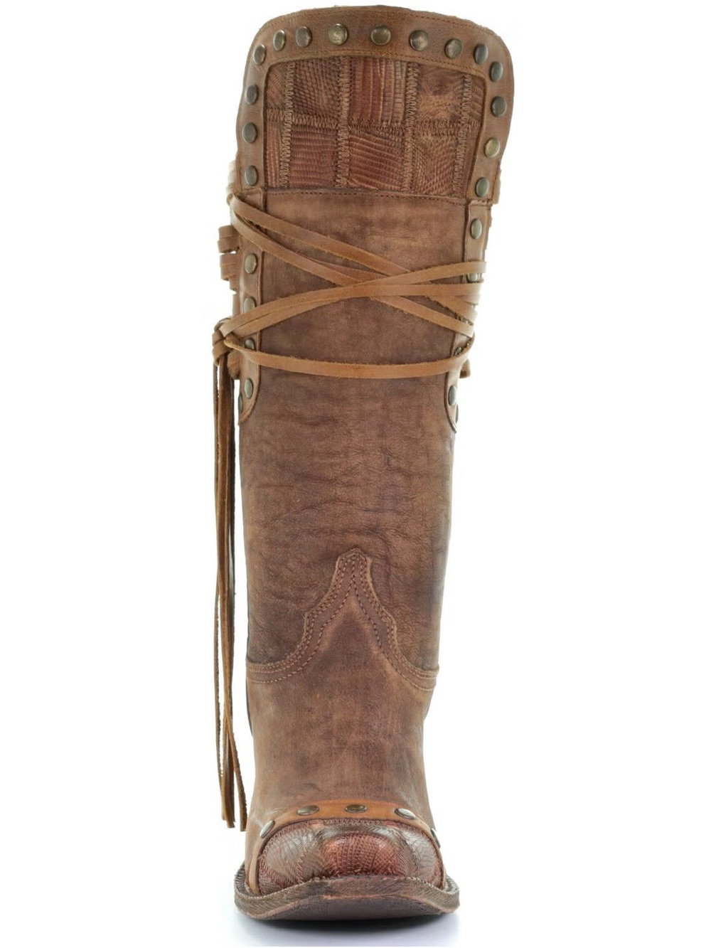 **ISO** Corral vintage gold studded boot